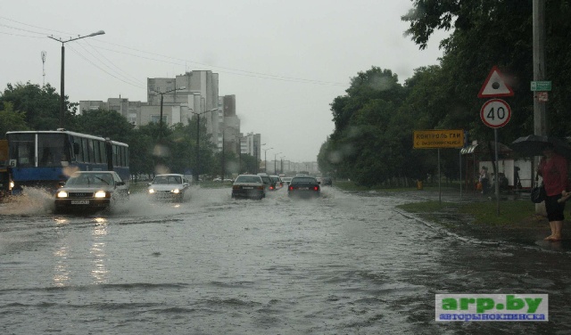 потоп в Пинске улица Центральная