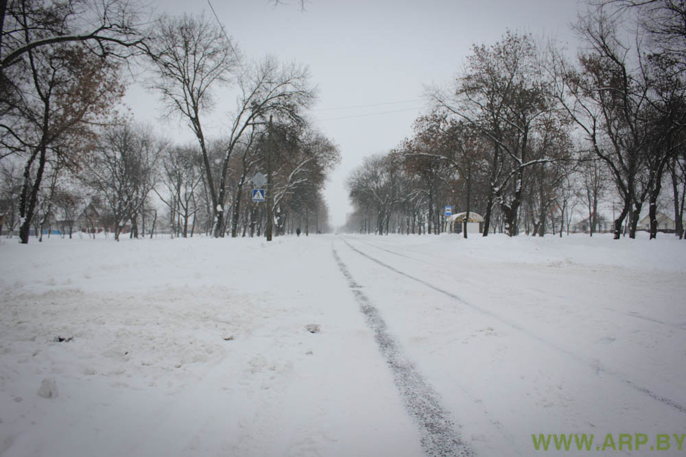 Состояние дорог в городе Пинске - Фотосюжет-7