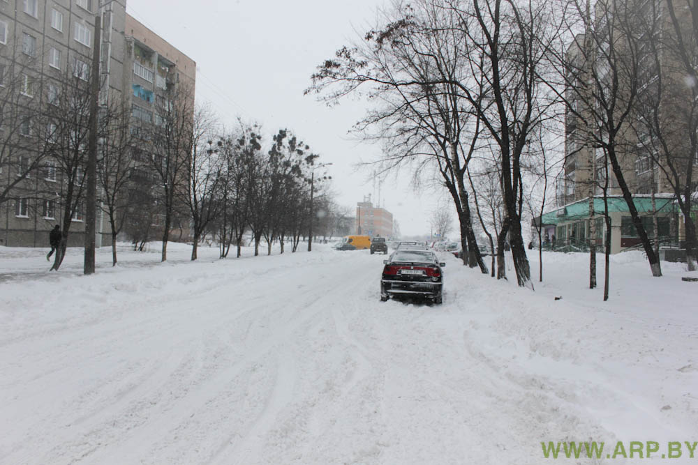 Состояние дорог в городе Пинске - Фотосюжет-13