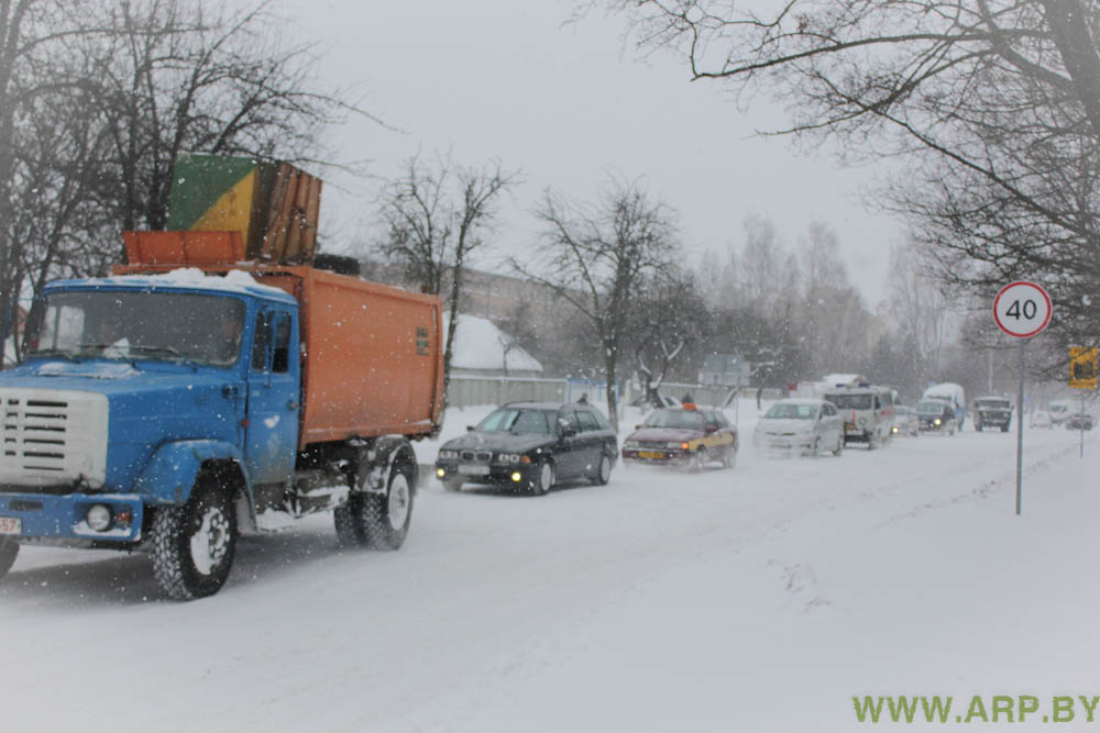 Состояние дорог в городе Пинске - Фотосюжет-21