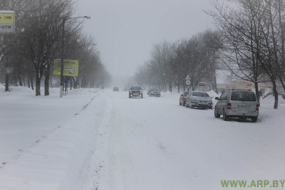 Состояние дорог в городе Пинске - Фотосюжет-24