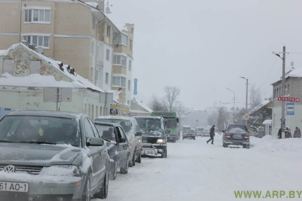 Состояние дорог в городе Пинске - Фотосюжет-49