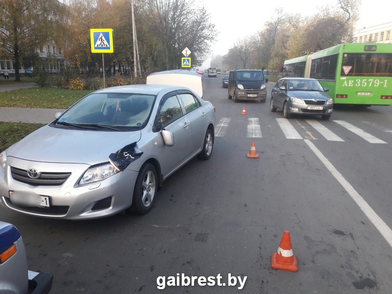 В Пинске произошло ДТП: за один день два наезда на пешеходов